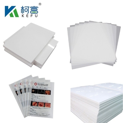 A3/A4 Materiale PET eccellente 100 micron Bianco impermeabile trasparente a getto d'inchiostro Silk Screen Film di stampa positiva