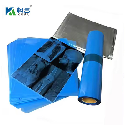 Film a raggi X medici Film a getto d'inchiostro blu asciutto 210micron CT DR Film A4 8x10 Fogli o rotoli per supporti di stampa a getto d'inchiostro medici